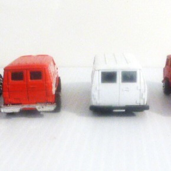 4x COKE DINKY CARS Coke Van Coke Pick Up Truck Hartoy Hong Kong Coke Delivery - Picture 8 of 11